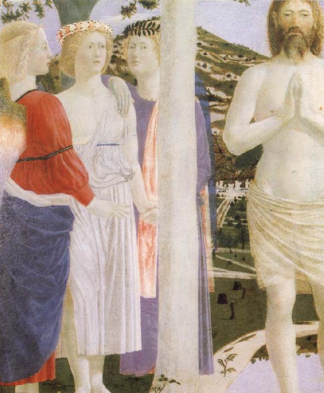 Piero della Francesca Detail of  Baptism of Christ France oil painting art